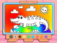 שפּיל Coloring Book: Crocodile אָנליין