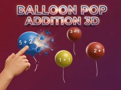 שפּיל Balloon Pop Addition 3D אָנליין