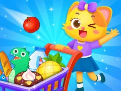 שפּיל Supermarket Shopping For Kids אָנליין