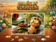 שפּיל Mojicon Garden Jigsaw Solitaire! אָנליין