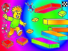 שפּיל Coloring Book: Roblox Obby Runner אָנליין