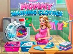 שפּיל Mommy washing clothes אָנליין