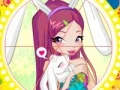 שפּיל Winx bunny style: Round Puzzle אָנליין