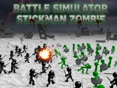 שפּיל Battle Simulator Stickman Zombie אָנליין