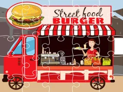 שפּיל Burger Trucks Jigsaw אָנליין