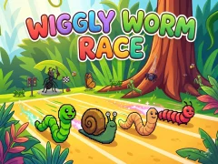 שפּיל Wiggly Worm Race אָנליין