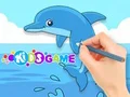 שפּיל Coloring Book: Cute Dolphin אָנליין
