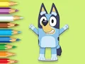 שפּיל Coloring Book: Happy Bluey אָנליין