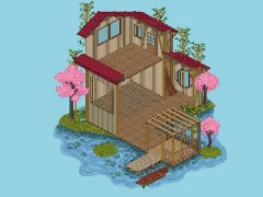 שפּיל Pixel House אָנליין