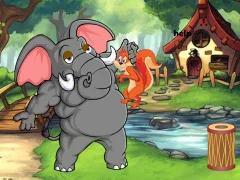 שפּיל Squirrel Trapped To Giant Elephant אָנליין