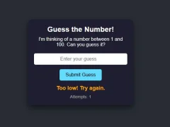 שפּיל Number Guessing אָנליין