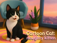 שפּיל Cartoon Сat: naughty kitten אָנליין