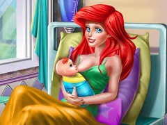 שפּיל Princess Mermaid Mommy Birth אָנליין