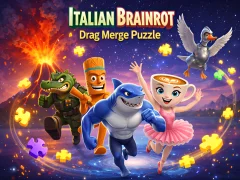 שפּיל Italian Brainrot Drag Merge Puzzle אָנליין