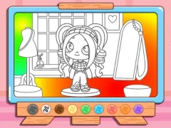 שפּיל Coloring Book: Avatar Girl Dress Up Shopping אָנליין