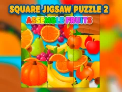 שפּיל Square jigsaw Puzzle 2 - Assemble Fruits אָנליין