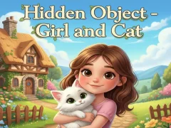 שפּיל Hidden Object - Girl and Cat אָנליין