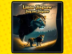 שפּיל Lions Jigsaw Jigsaw אָנליין