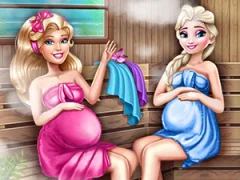 שפּיל Cute Mommies Pregnant Sauna אָנליין