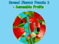 שפּיל Round jigsaw Puzzle 2 - Assemble Fruits אָנליין