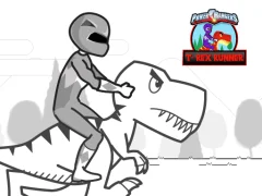 שפּיל Power Rangers T-Rex Runner אָנליין