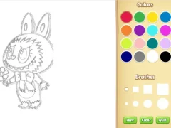 שפּיל Chibi Labubu Coloring Book for Kids אָנליין