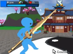 שפּיל Obby Stickman On Swords אָנליין
