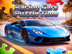 שפּיל Racing Cars Puzzle Time אָנליין