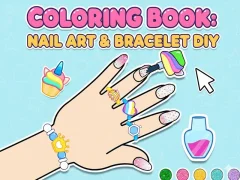 שפּיל Coloring Book: Nail Art & Bracelet Diy אָנליין