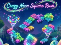 שפּיל Crazy Neon Square Rush אָנליין