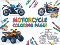 שפּיל Motorcycle Coloring Pages אָנליין