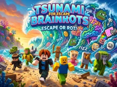 שפּיל Tsunami For Escape Brainrots אָנליין