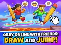 שפּיל Obby online with friends: Draw and Jump! אָנליין