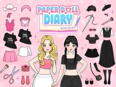 שפּיל Paper Doll Diary: Dress Up DIY אָנליין