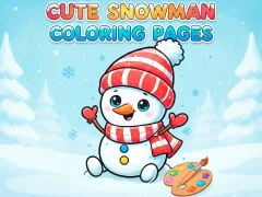 שפּיל Cute Snowman Coloring Pages אָנליין