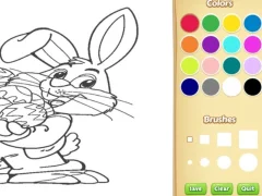 שפּיל Easter Bunny Coloring Book for Kids אָנליין