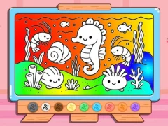 שפּיל Coloring Book: Kawaii Sea Animals אָנליין