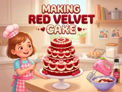 שפּיל Making Red Velvet Cake אָנליין