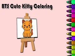 שפּיל BTS Cute Kitty Coloring אָנליין