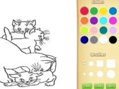 שפּיל Cats Coloring Book For Kids אָנליין