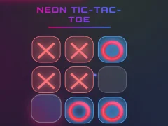 שפּיל Neon Tic Tac Toe אָנליין