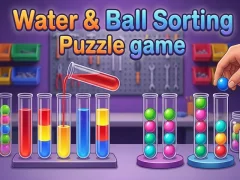 שפּיל Water & Ball Sorting Puzzle game אָנליין