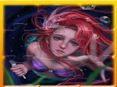 שפּיל Mermaid Ariel Princess Jigsaw Puzzle אָנליין