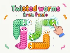 שפּיל Twisted worms Brain Puzzle אָנליין