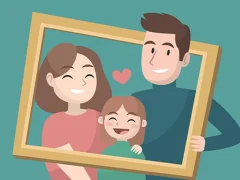 שפּיל Happy Family Puzzle אָנליין
