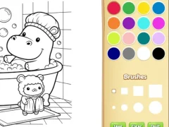 שפּיל Cozy Friends Coloring Book for Kids אָנליין