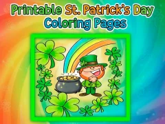 שפּיל Printable St Patricks Day Coloring Pages אָנליין