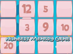 שפּיל Memory Game With Numbers אָנליין