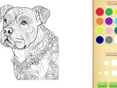 שפּיל Dog Coloring Book for Adults אָנליין
