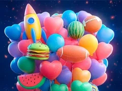 שפּיל Merge 3D - Match 3 Balloons אָנליין
